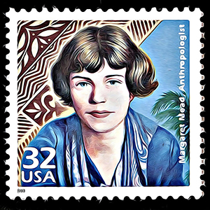 Margaret Mid - po[tanska marka-simbol za kviz ya Etnologiju